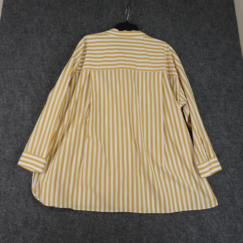 Madewell Oversized Striped Button Down Shirt Womens XL Cotton Casual Office Wear - Picture 4 of 9